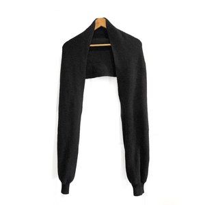 Marigold Shadows Nayth Sleeve Black Sweater Scarf